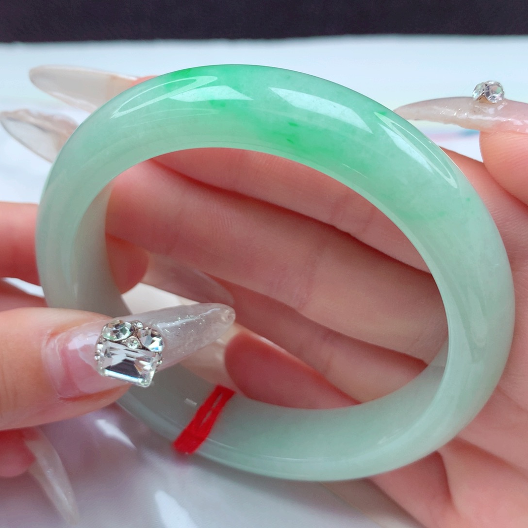 翡翠手镯未镶嵌天然缅甸翡翠A货手镯 6号