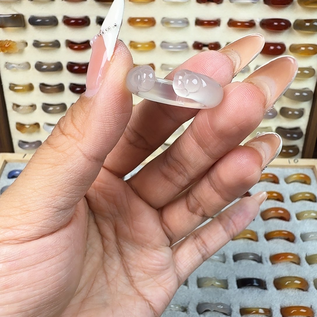 玛瑙/玉髓戒指未镶嵌福利