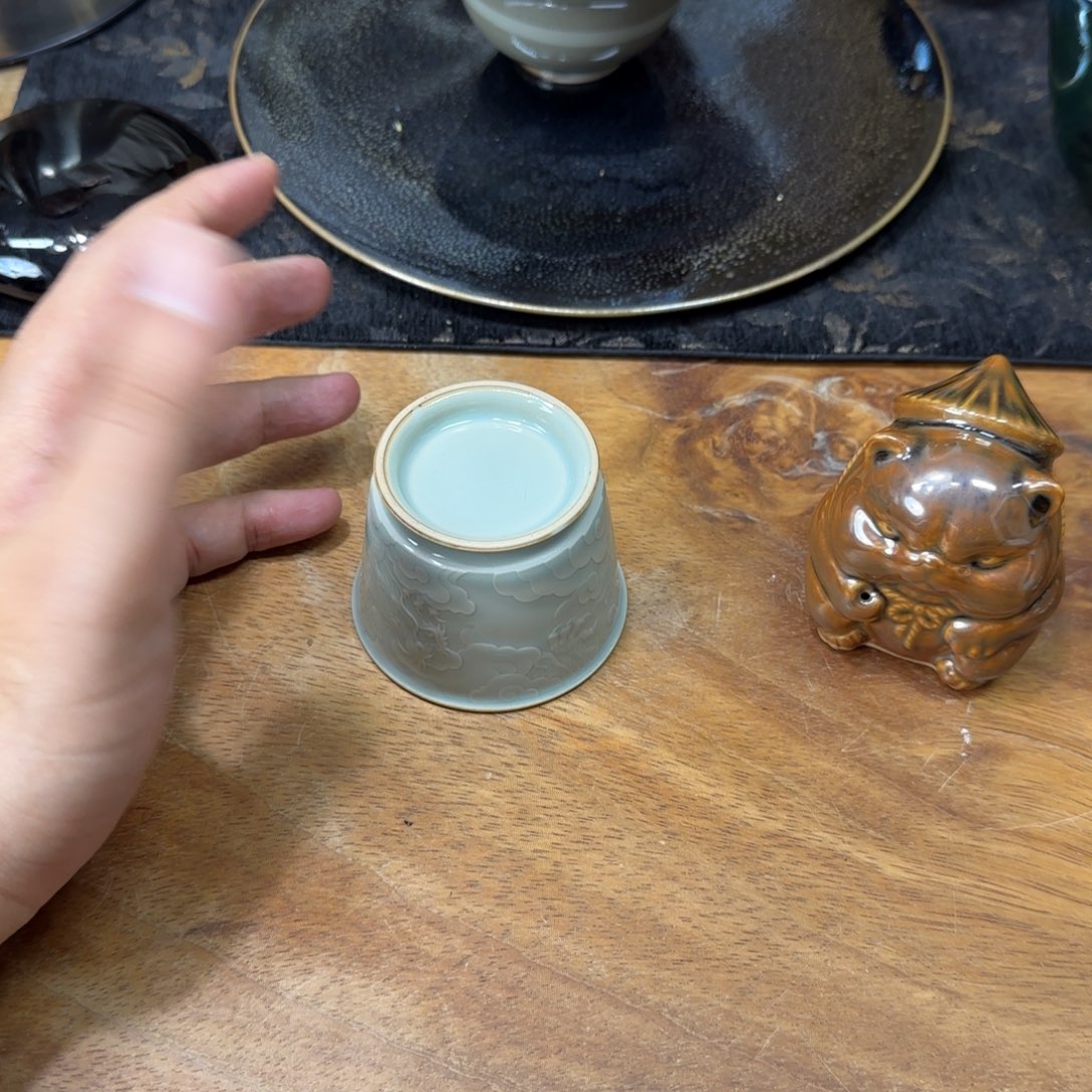 茶盏白丁柴烧龙杯2