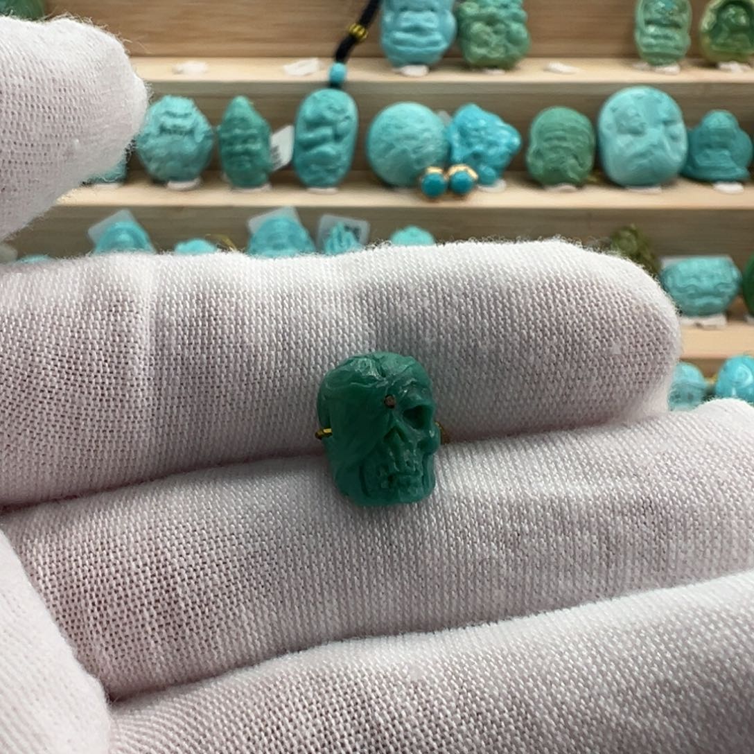 未镶嵌绿松石骷髅8.2mm