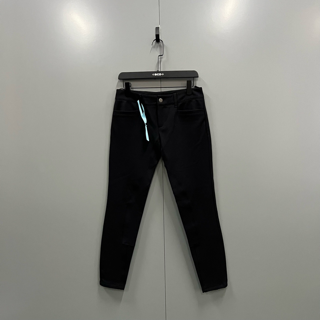 95新 Prada/普拉达 （bb）黑色裤腿拉链长裤 S码/204828