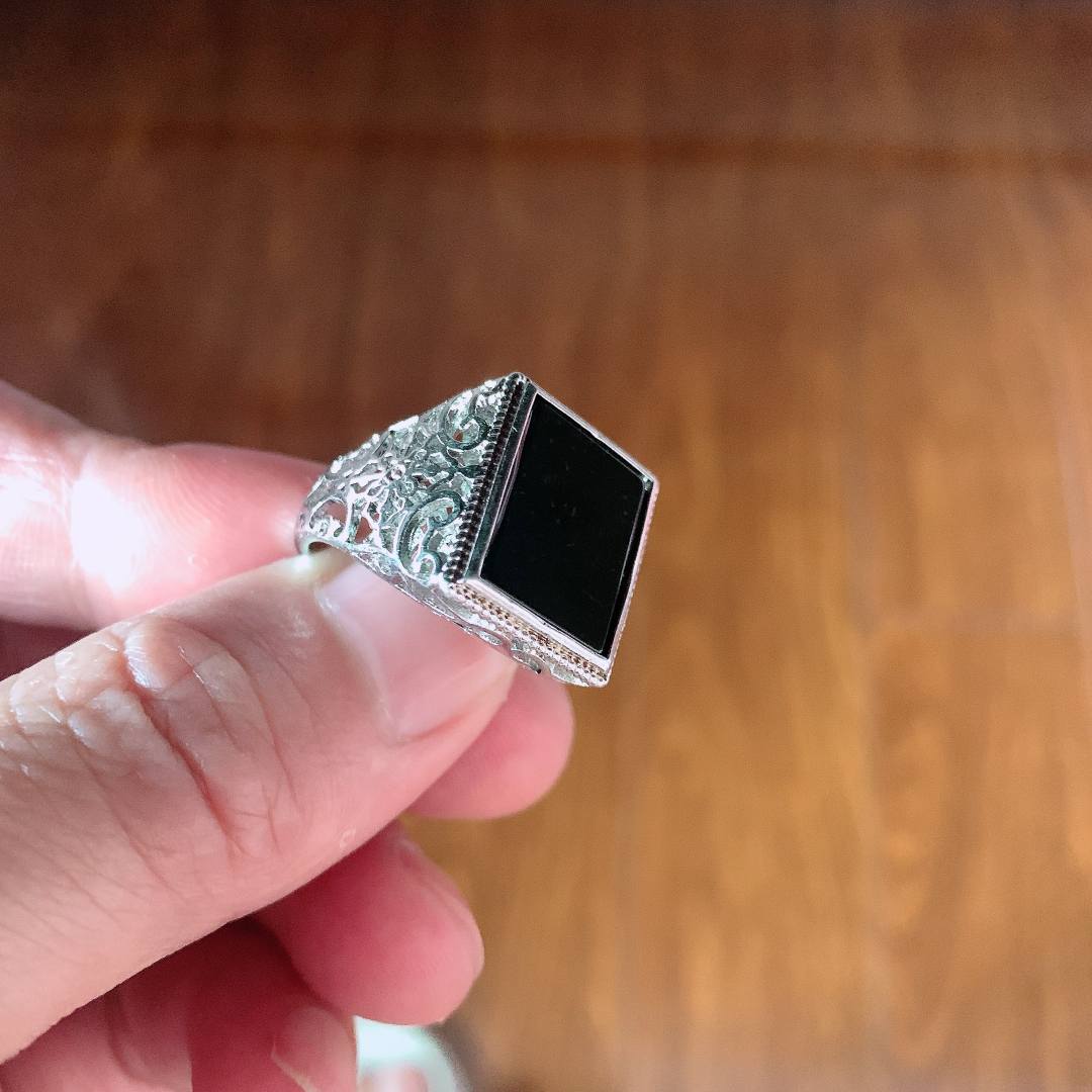 天然缅料a货 活口马鞍戒指958