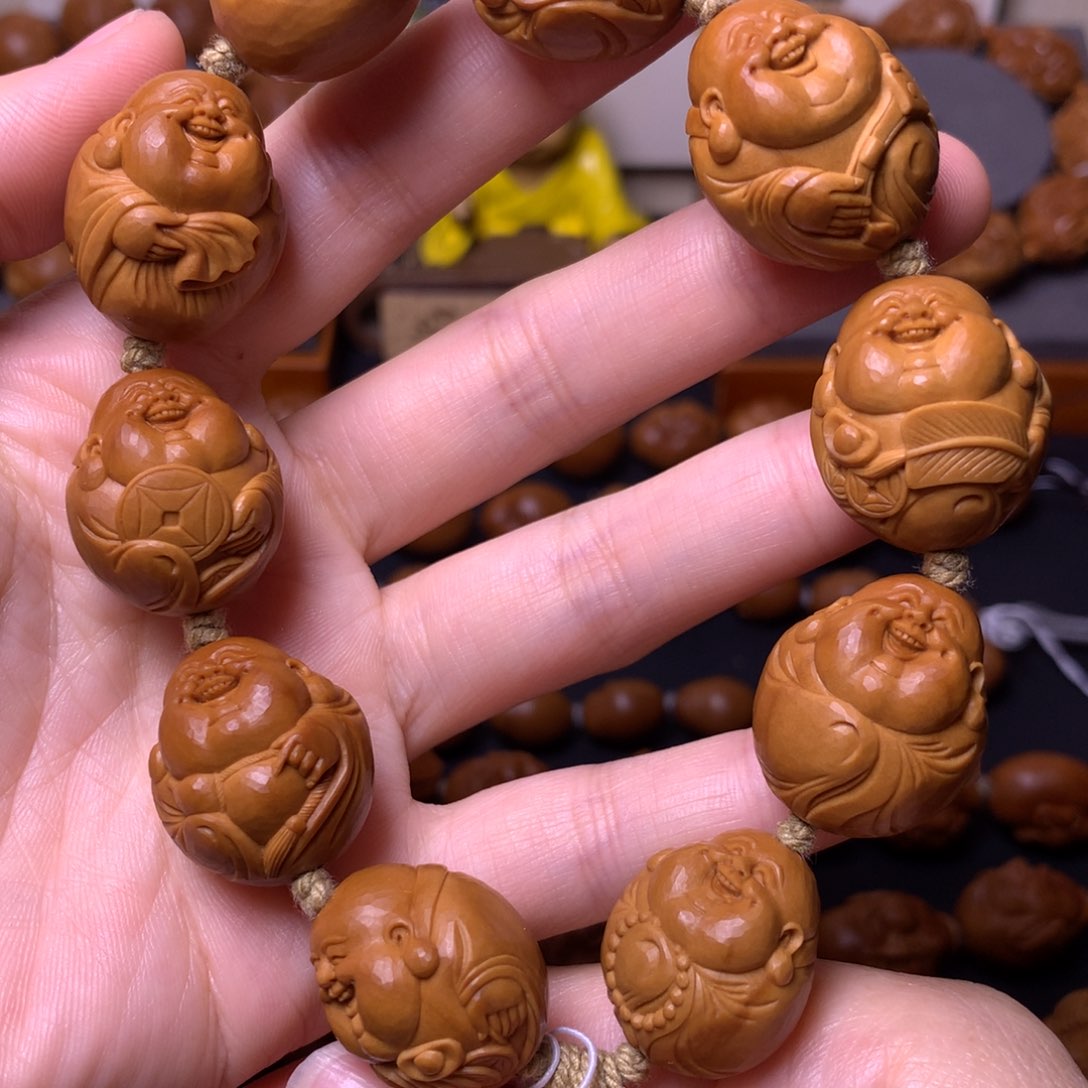 橄榄核手串/手链弥勒佛