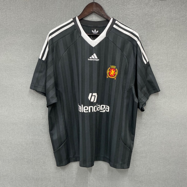 Balenciaga巴黎世家/曼联刺绣logo足球短袖T恤/全新未使用1码