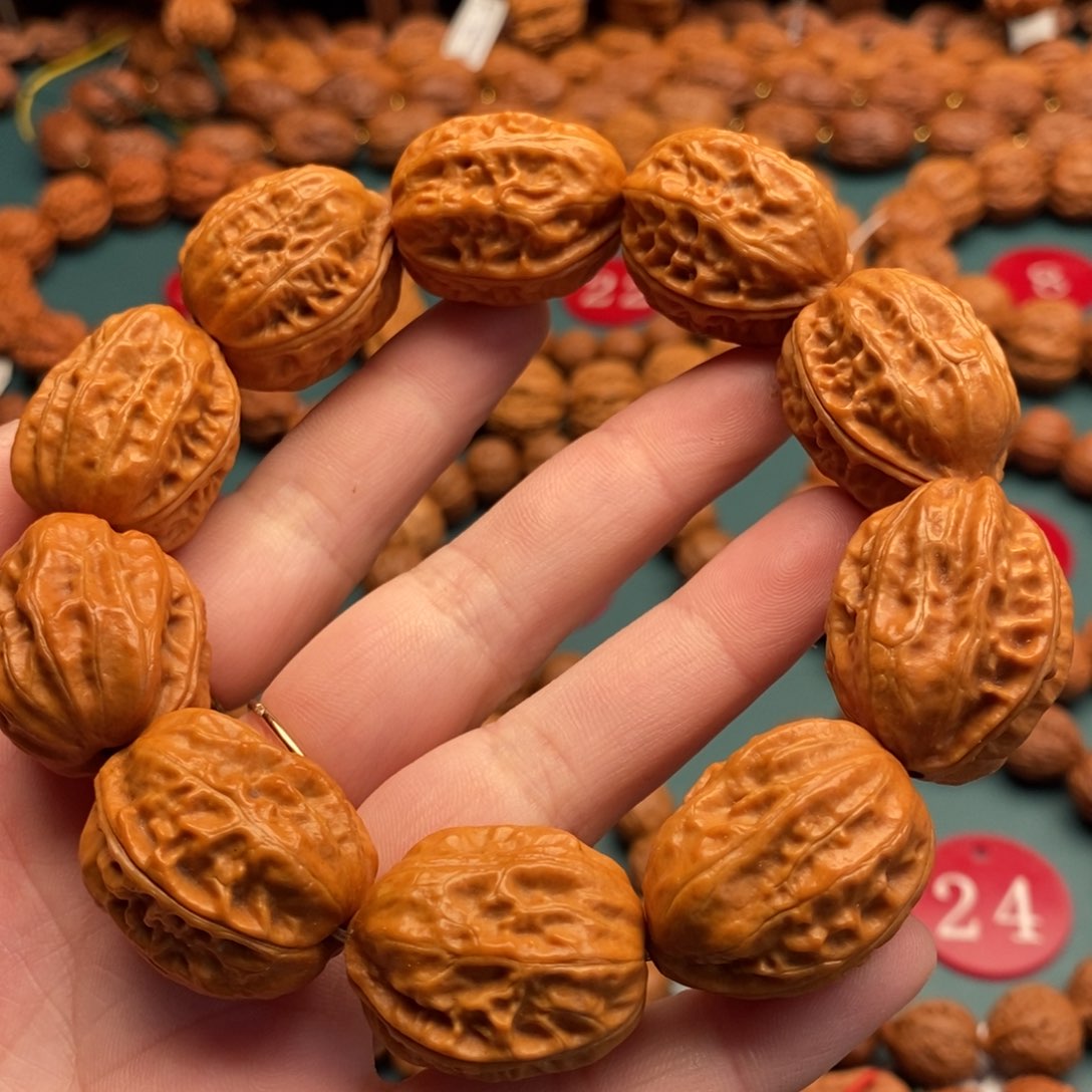 文玩核桃手串22尺寸大枣