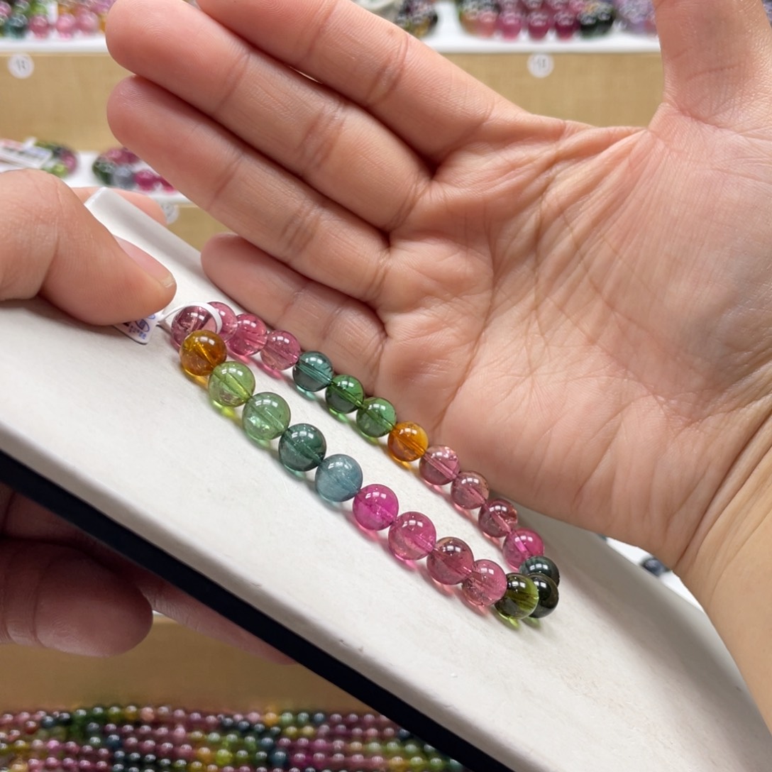 碧玺手链未镶嵌7.8mmmmmmmmmmmmmmmmmmmm