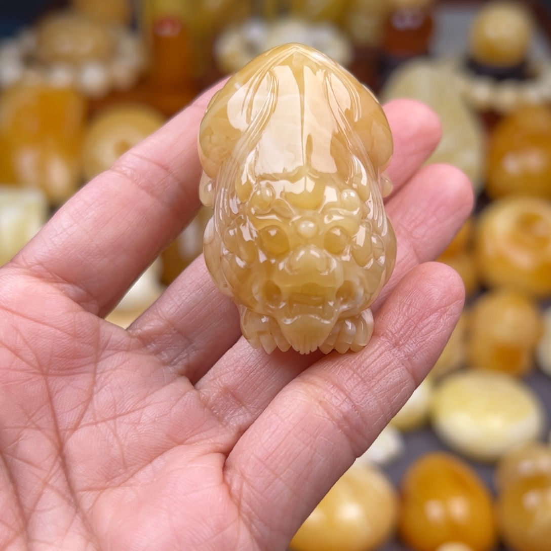 琥珀裸石未镶嵌纯天然琥珀蜜蜡无优化