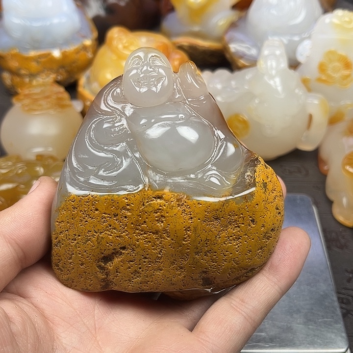 玛瑙/玉髓摆件未镶嵌平**源