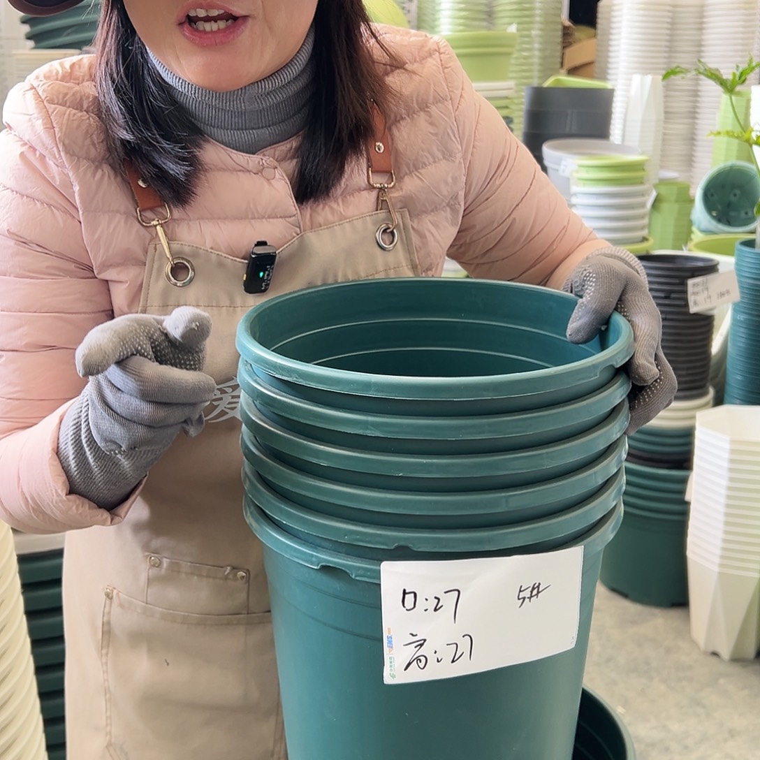 瑕疵加厚5加仑墨绿色6个无托