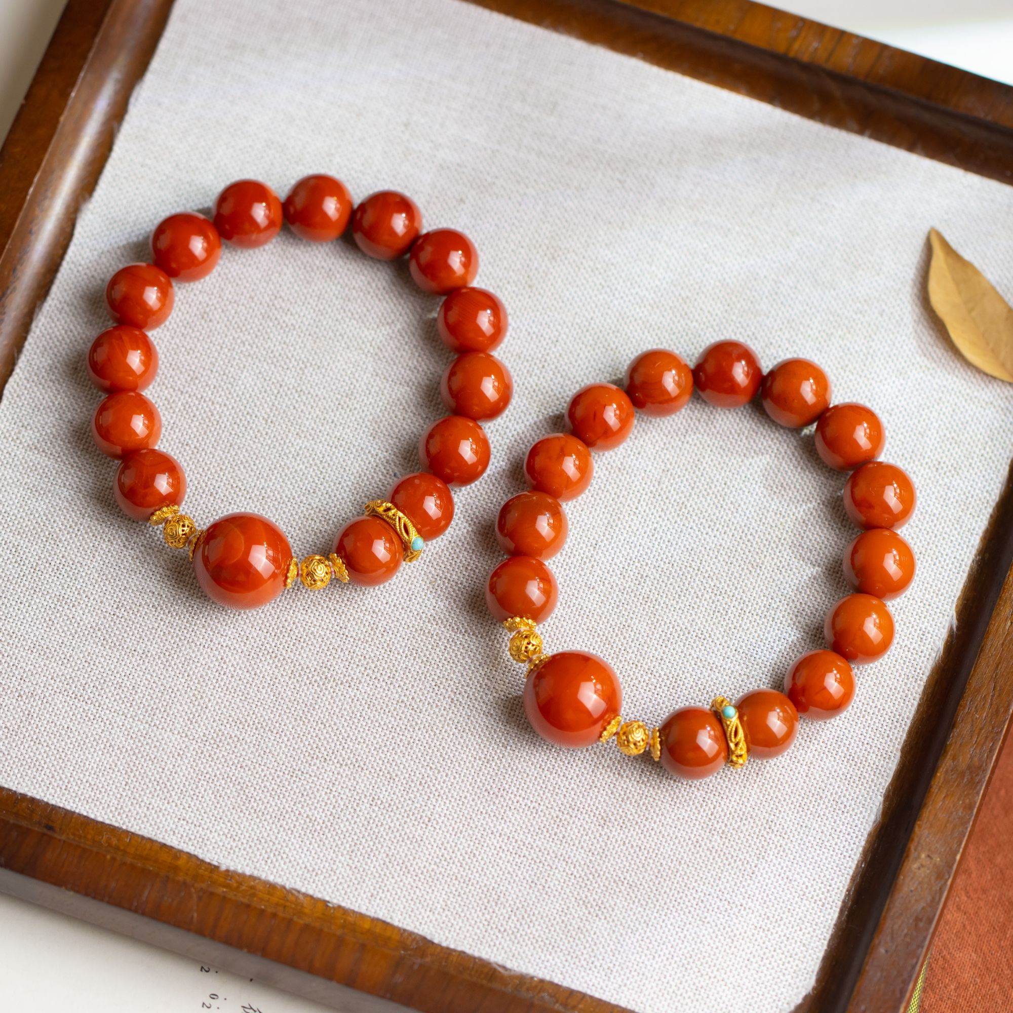 南红圆珠单圈手串（多样性发货 发其一）