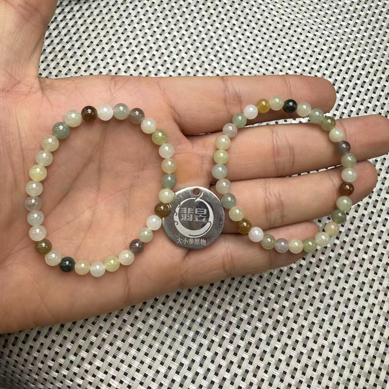 38572T06-3B6-和田玉手串/约5+/约29颗/-多样性发其一