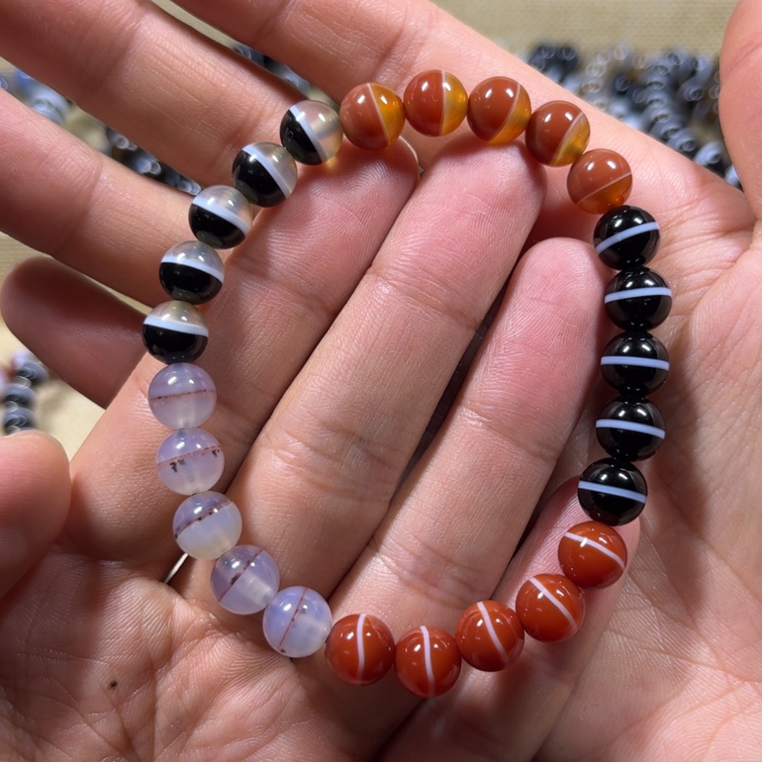 玛瑙/玉髓未镶嵌手链