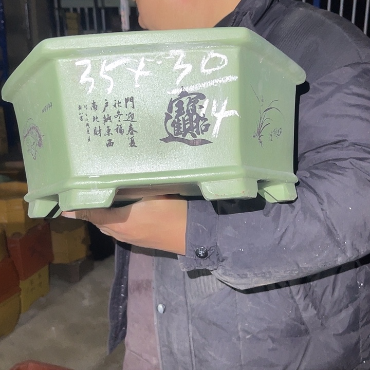 紫砂花盆紫砂等传统