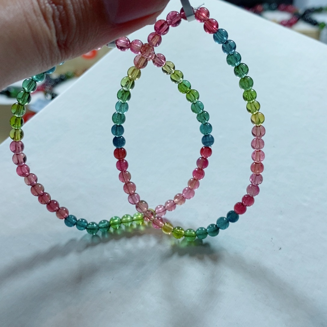 碧玺手链未镶嵌多样性发一条