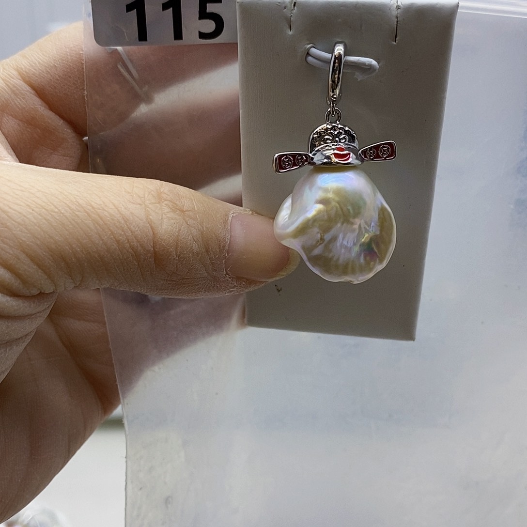 颈饰合金淡水珍珠