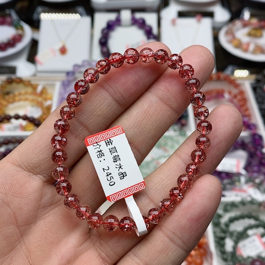 水晶手链未镶嵌栗*肉