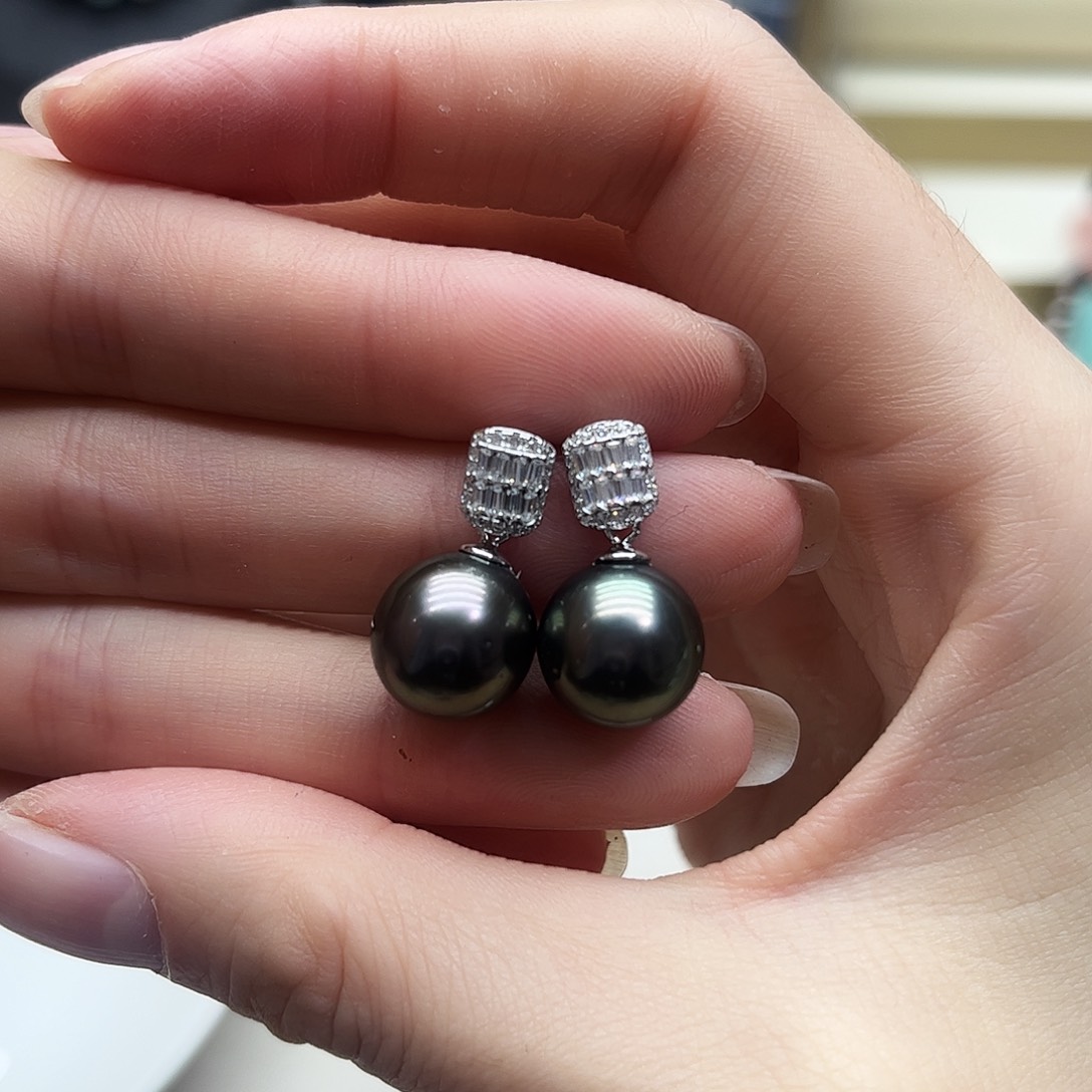 海水珍珠耳饰未镶嵌