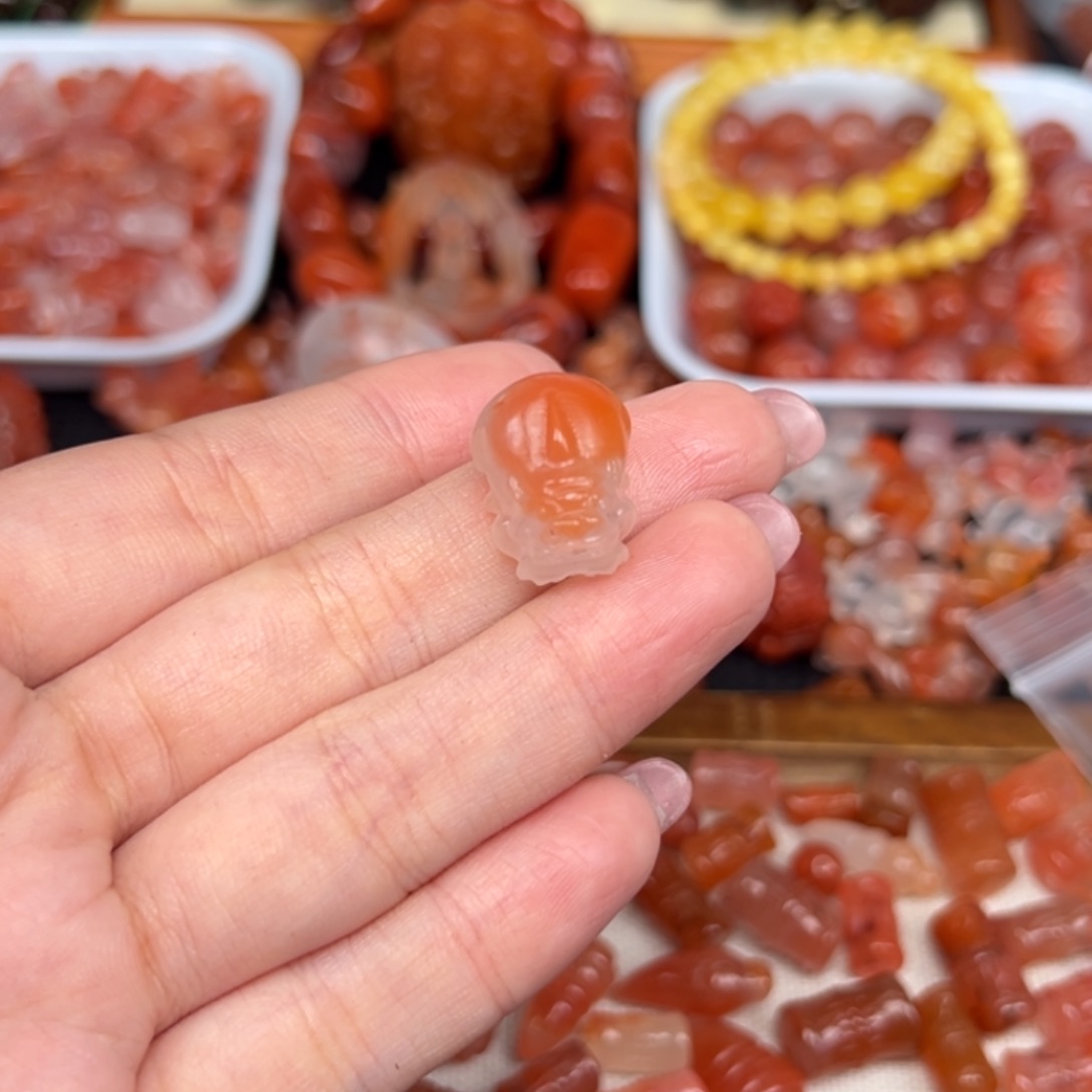 烟***世南红玛瑙未镶嵌吊坠(不含链)