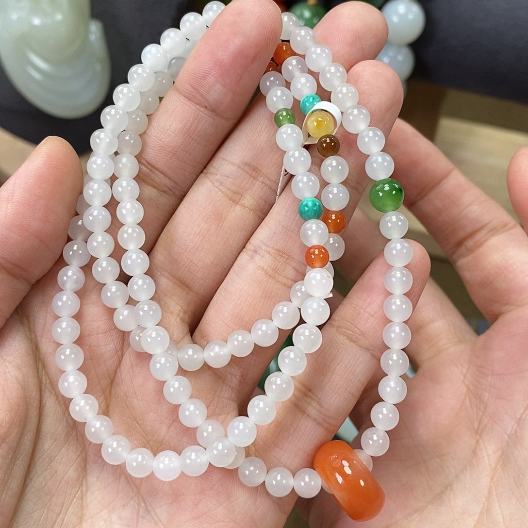 和田玉手串未镶嵌