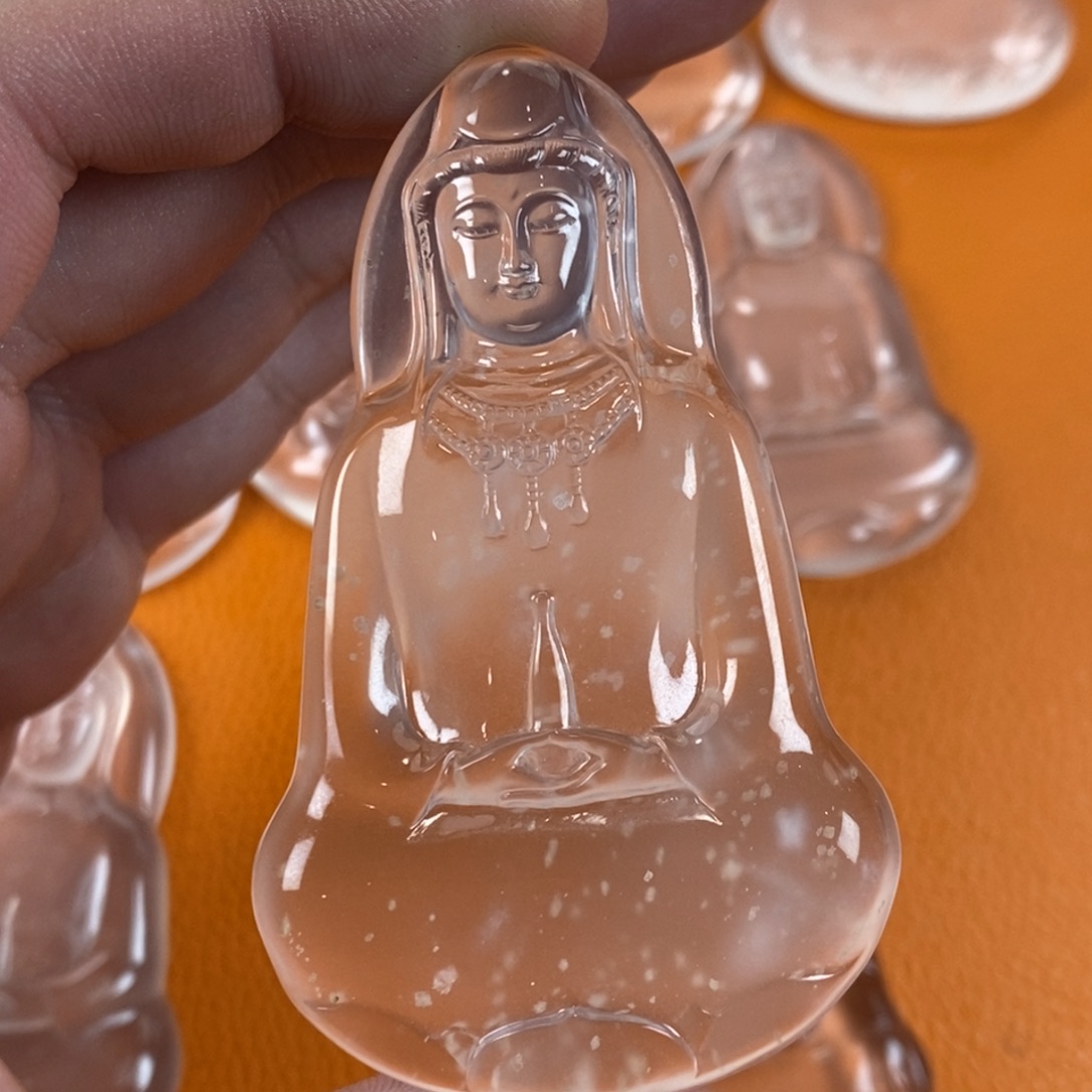 G***e石英质玉未镶嵌吊坠(不含链)