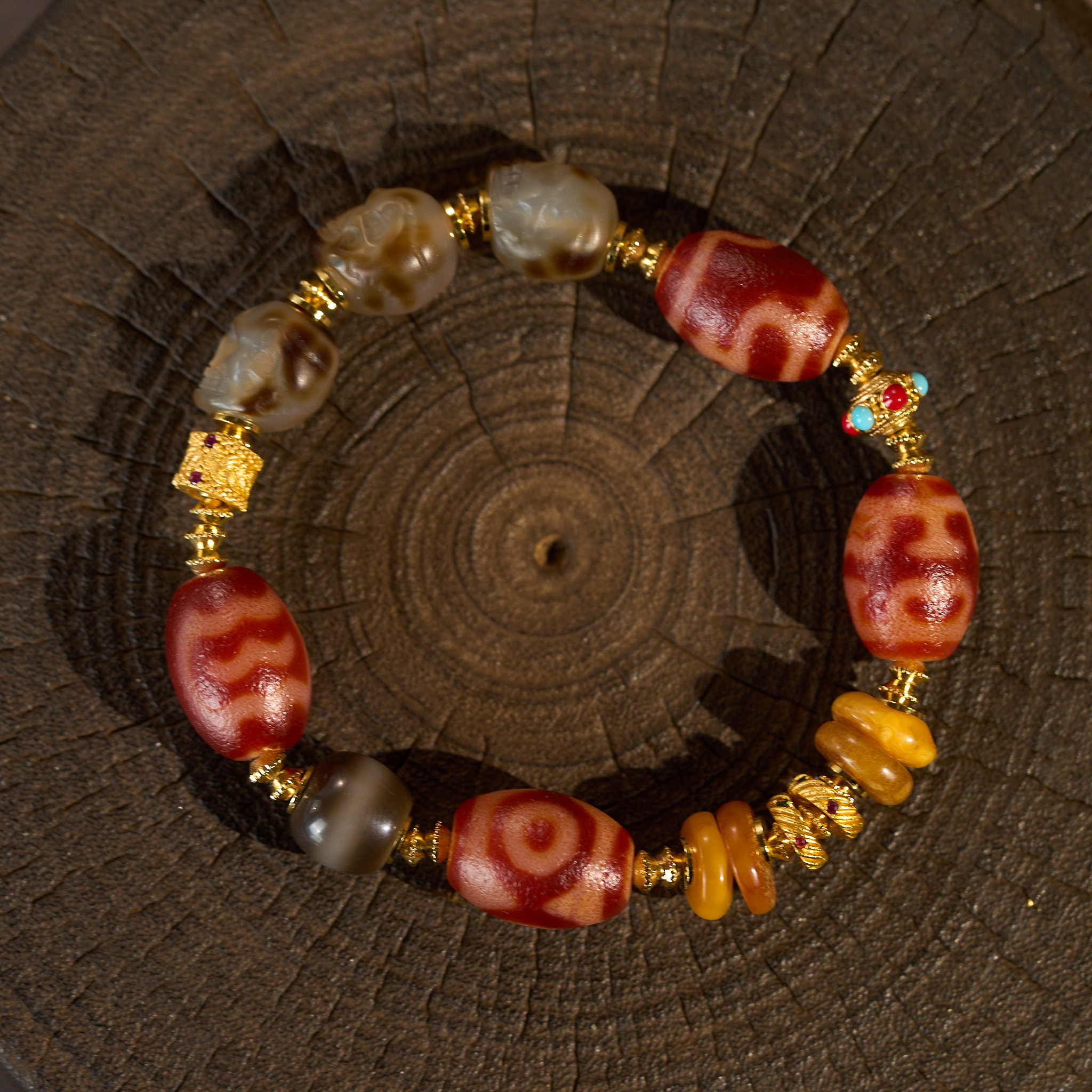 红肉多宝天珠手串G5SRQ多样性发其一