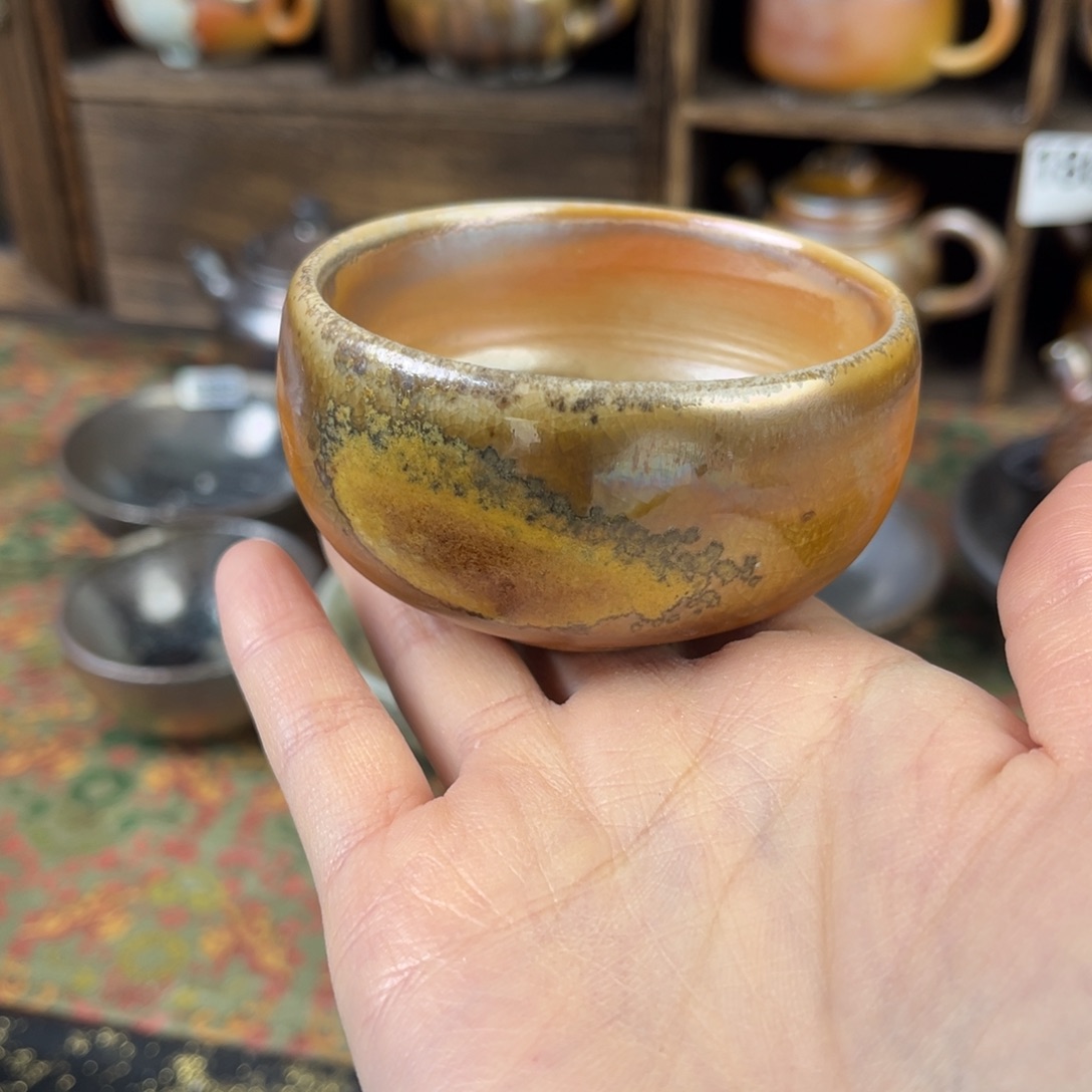 摆件柴烧茶器主人杯