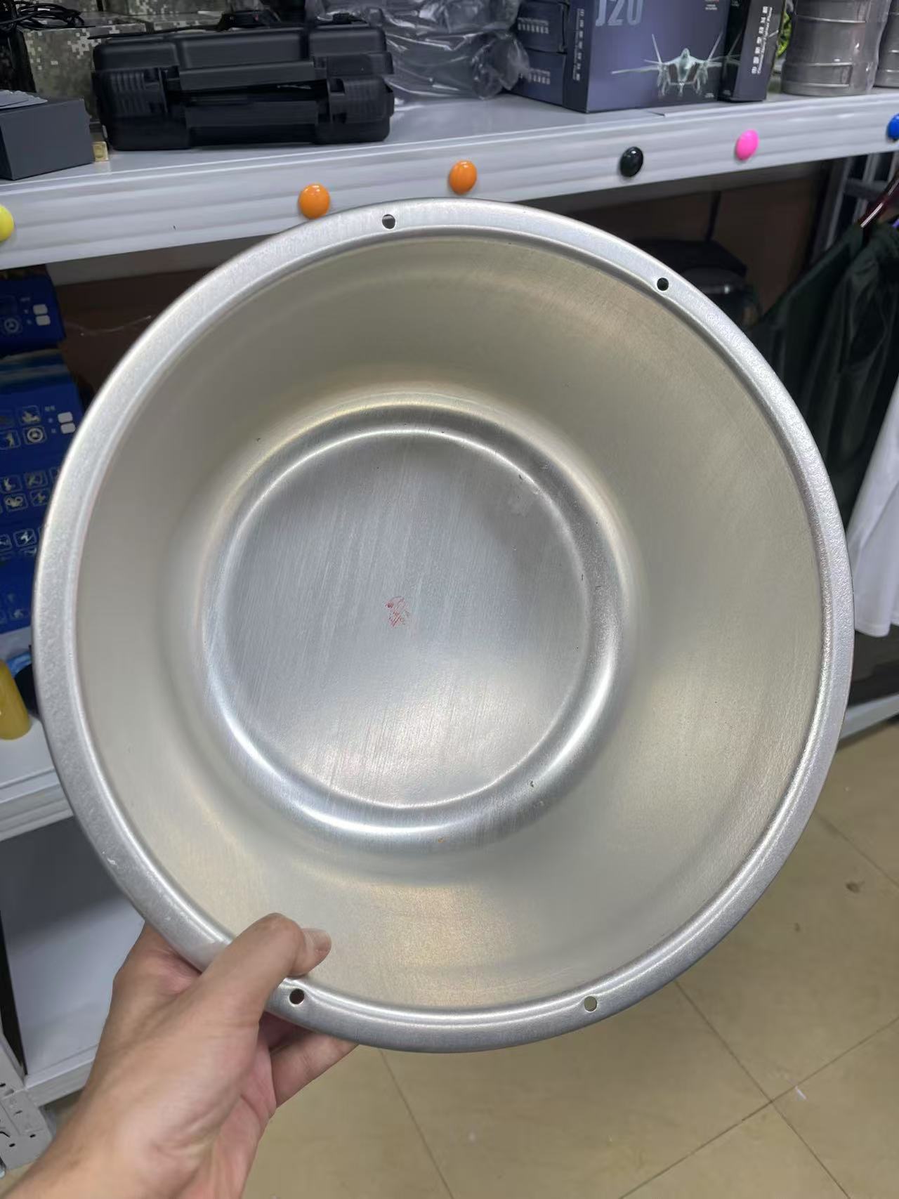 纯铝老式汤菜盆.