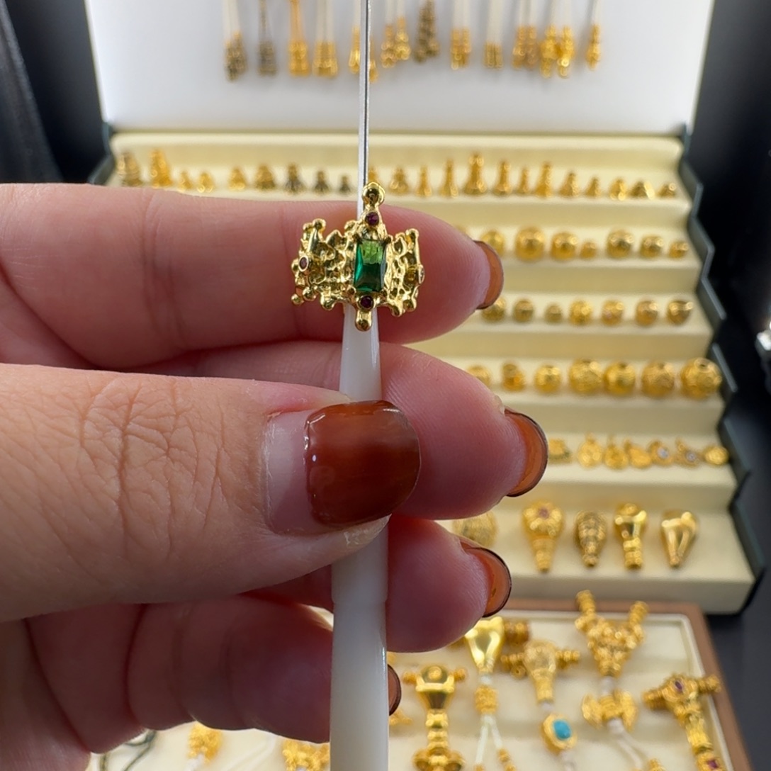 足银玻璃大号皇冠卡环