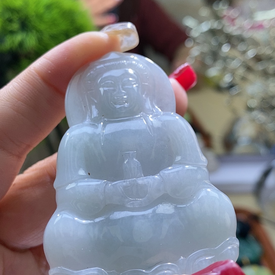 【闪购商品】翡翠颈饰未镶嵌观音