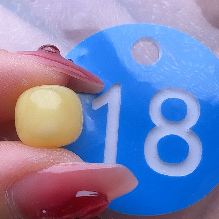 蜜蜡裸石未镶嵌微金沙 10mm 老型