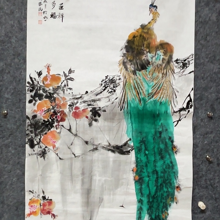 国画闲堂春民国画作品