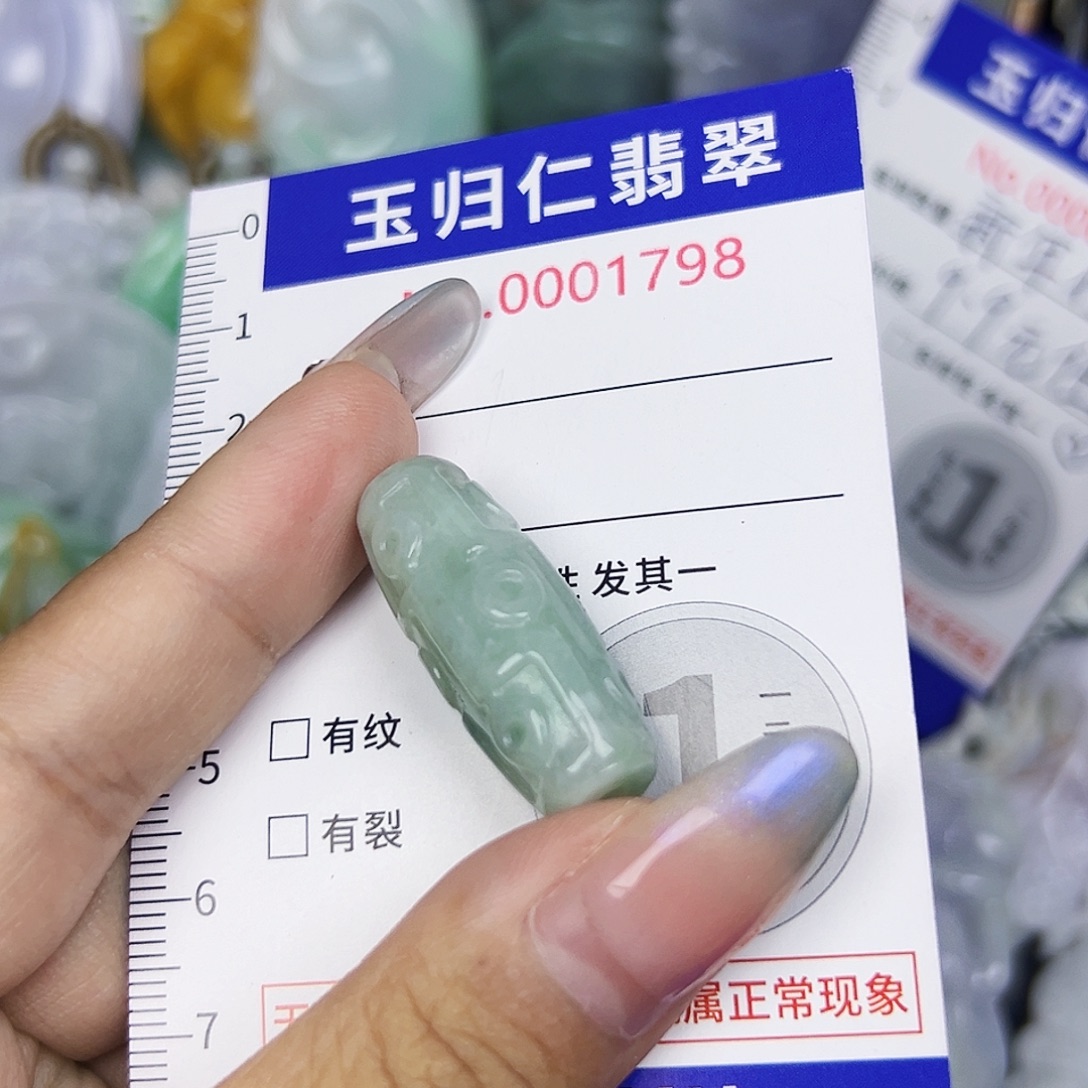 翡翠未镶嵌吊坠(不含链)111