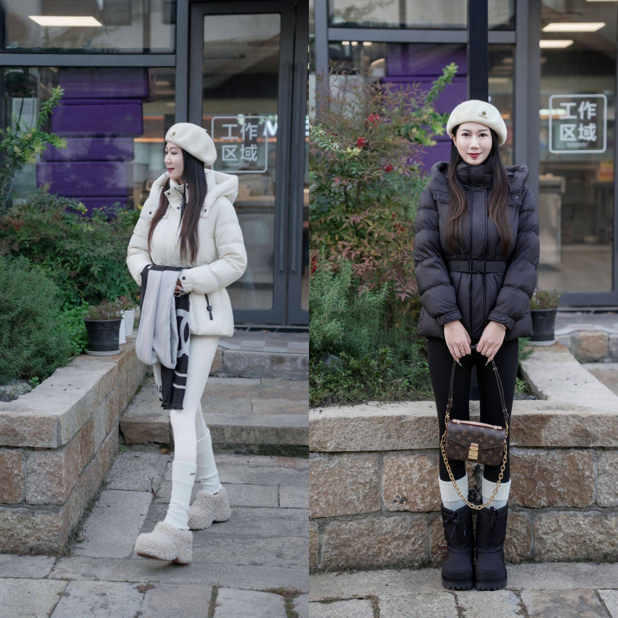 90白鸭绒女新国标连帽风雪领羽绒服女冬加厚显瘦韩版中长款鸭绒服