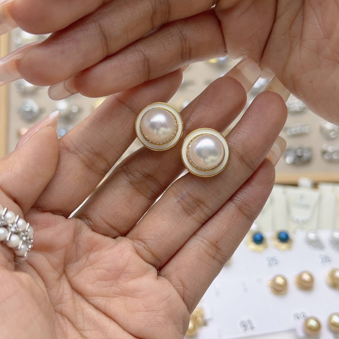 匞***）合金淡水珍珠戒指