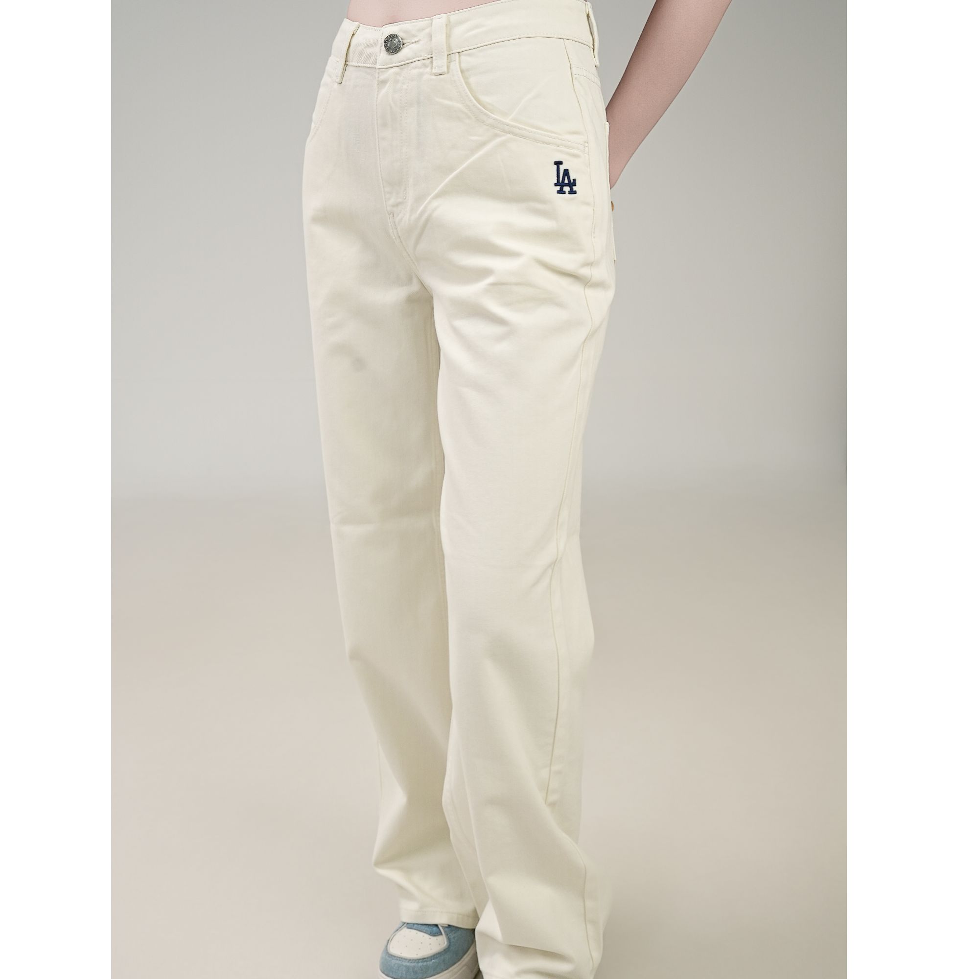 MLB欧若风女款休闲裤牛仔时尚休闲风字母长裤25春夏新款3FDPV0151