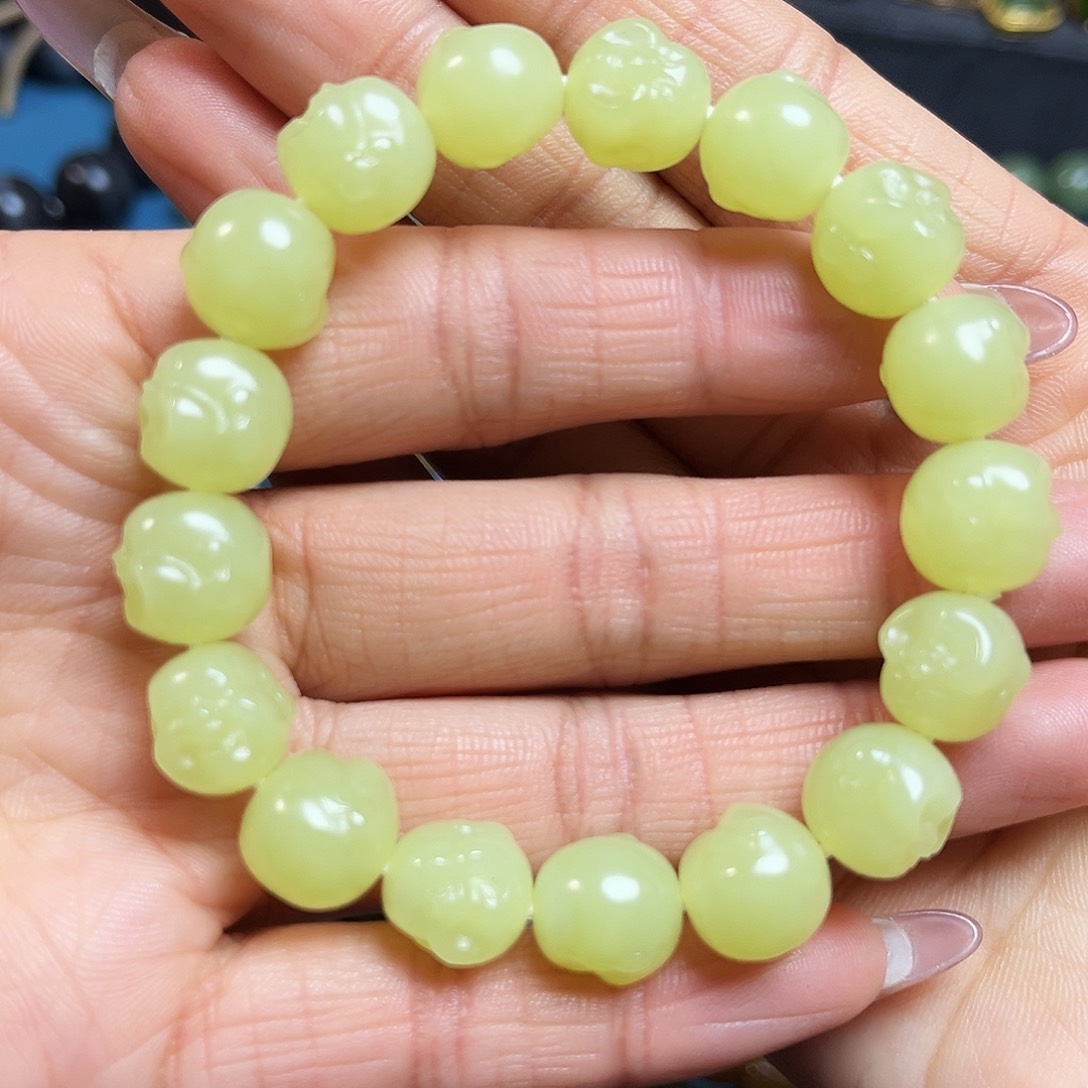 和田玉手串卡11未镶嵌