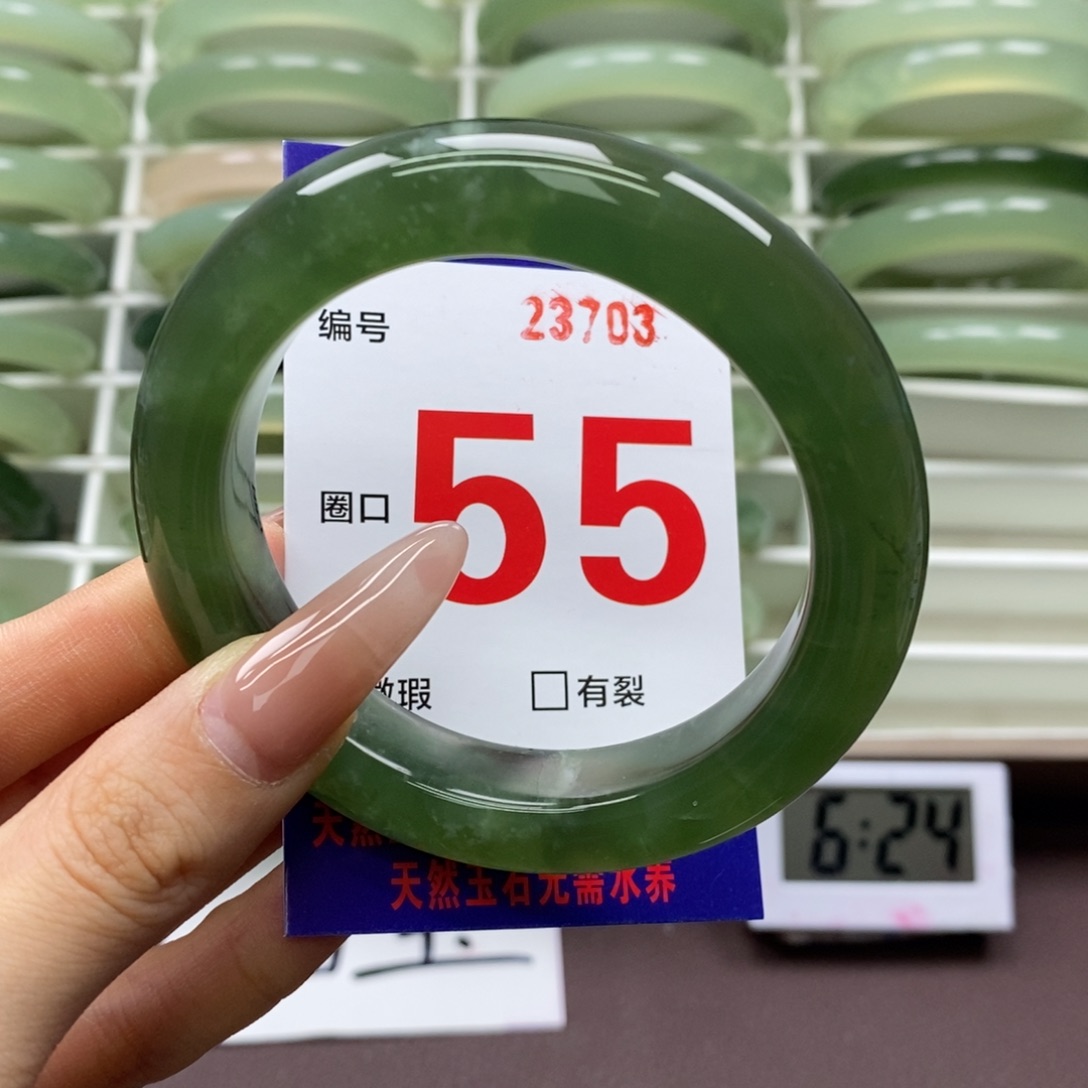 未镶嵌蛇纹石玉手镯