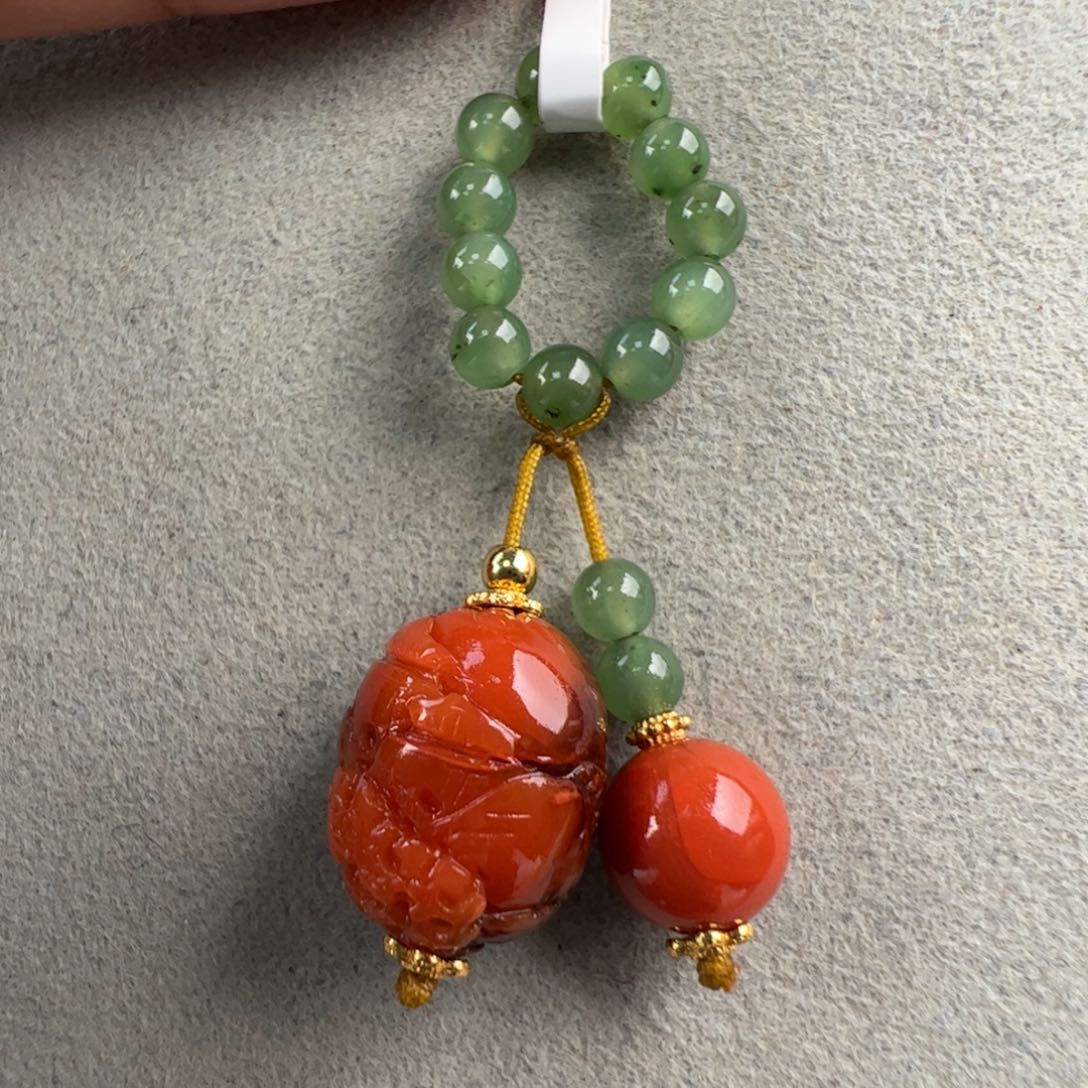 南红玛瑙未镶嵌（保山山水滴流12mm