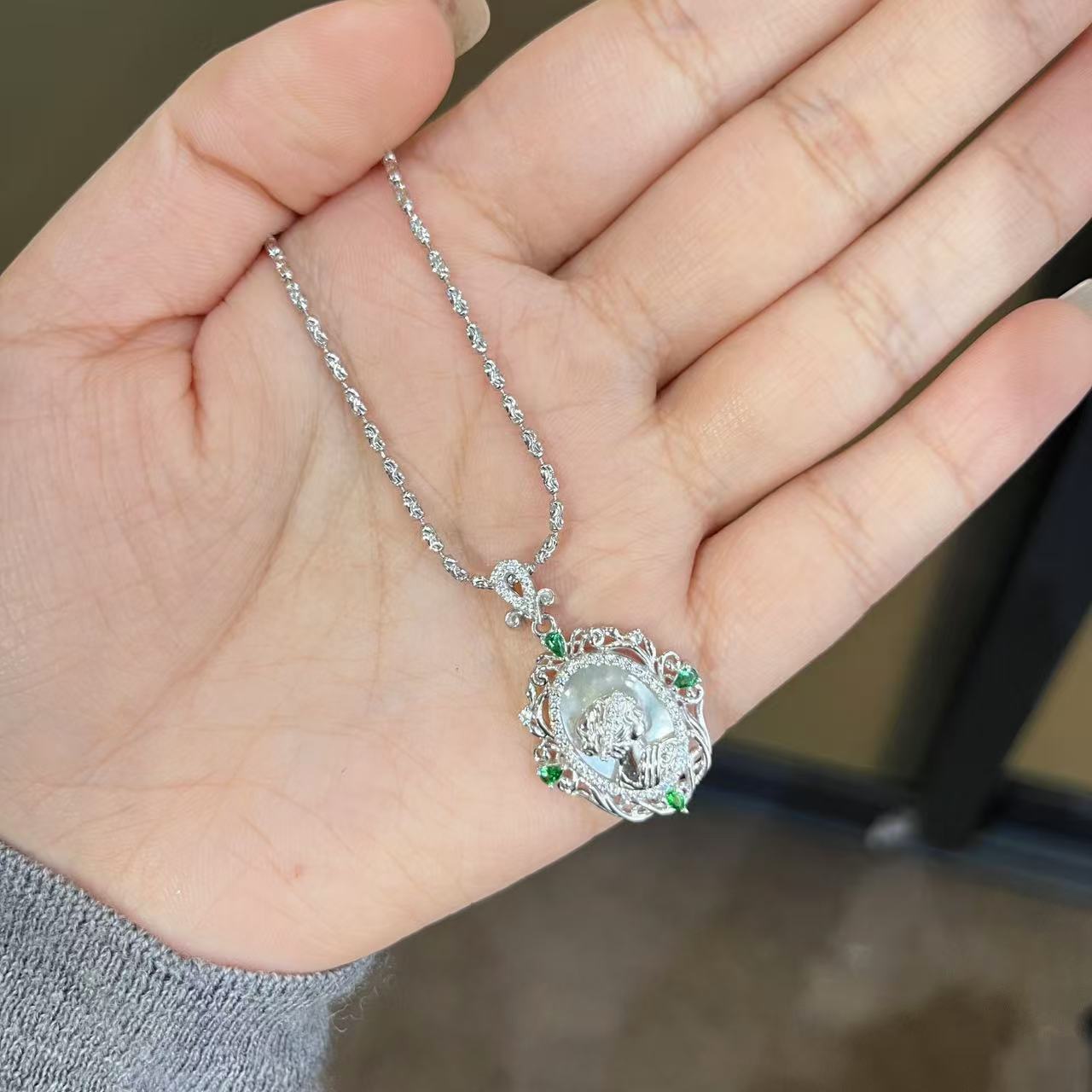 铂金Pt950项链  14.64克