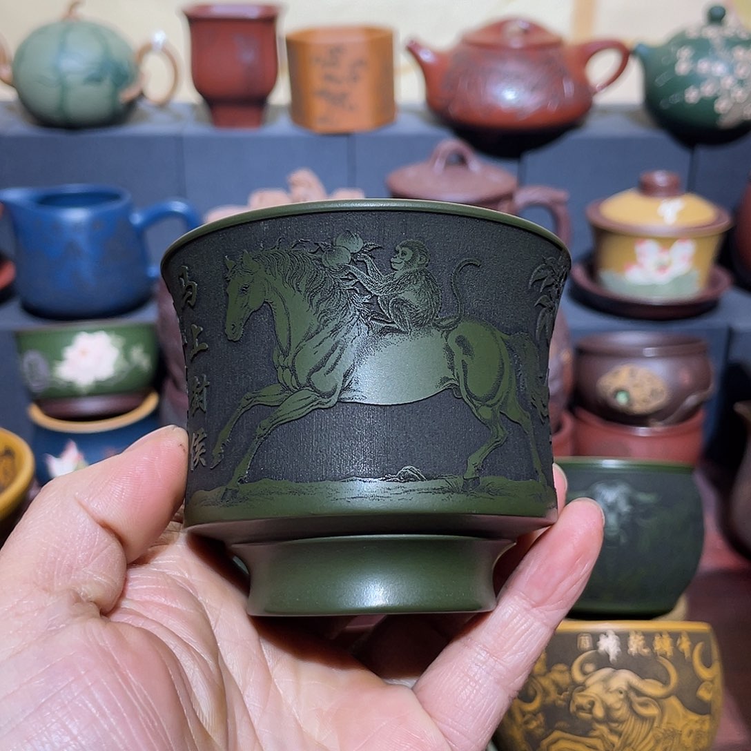 原矿紫砂手工主人杯