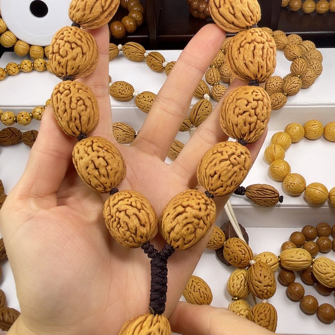 匿***叔东北脑纹桃核大钱袋子