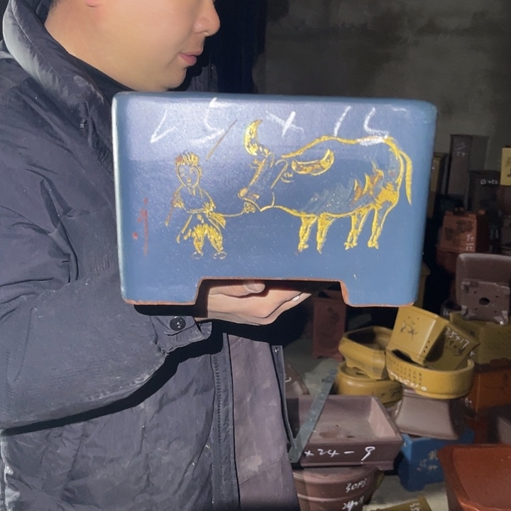 紫砂花盆紫砂等传统