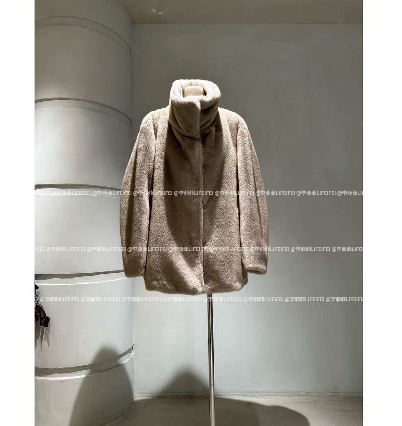 MAO店-立领环保皮 草外套F9A5142（不能机洗）文明试穿脏拒