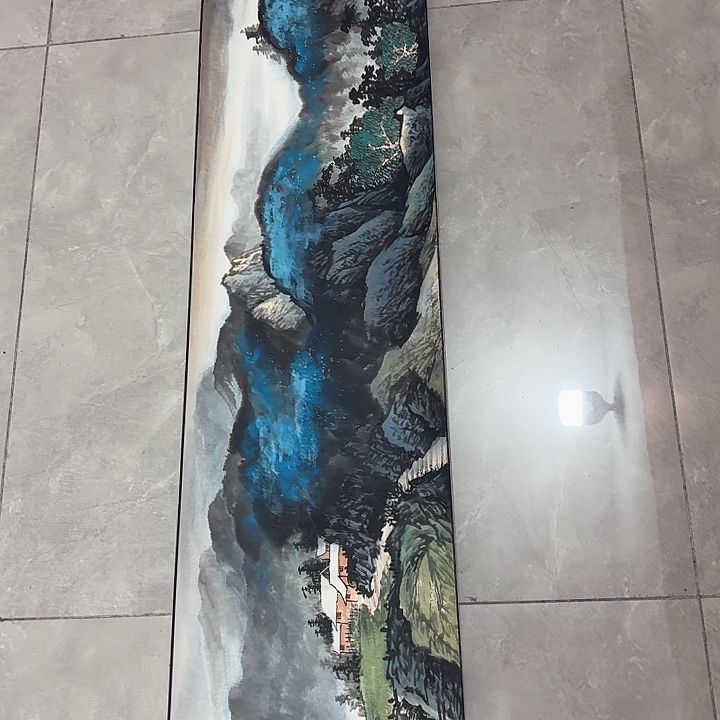 国画黄春香国画山水手卷尺寸1980*35