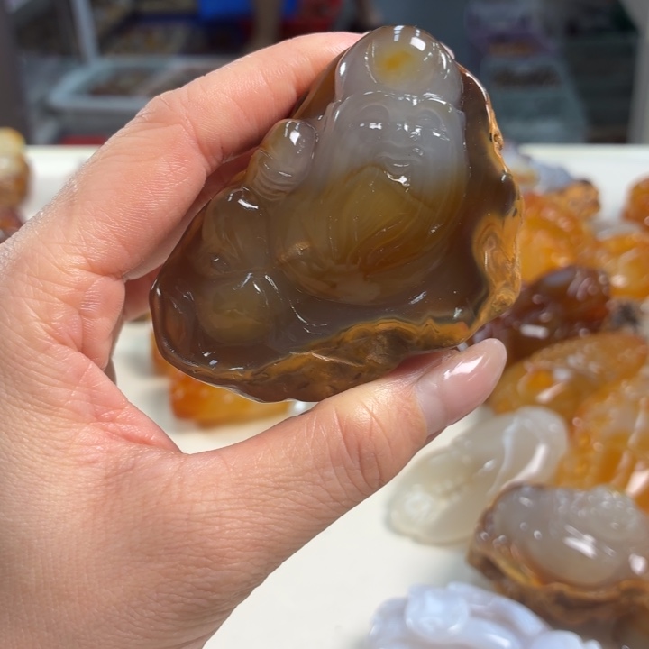 玛瑙/玉髓吊坠(不含链)未镶嵌