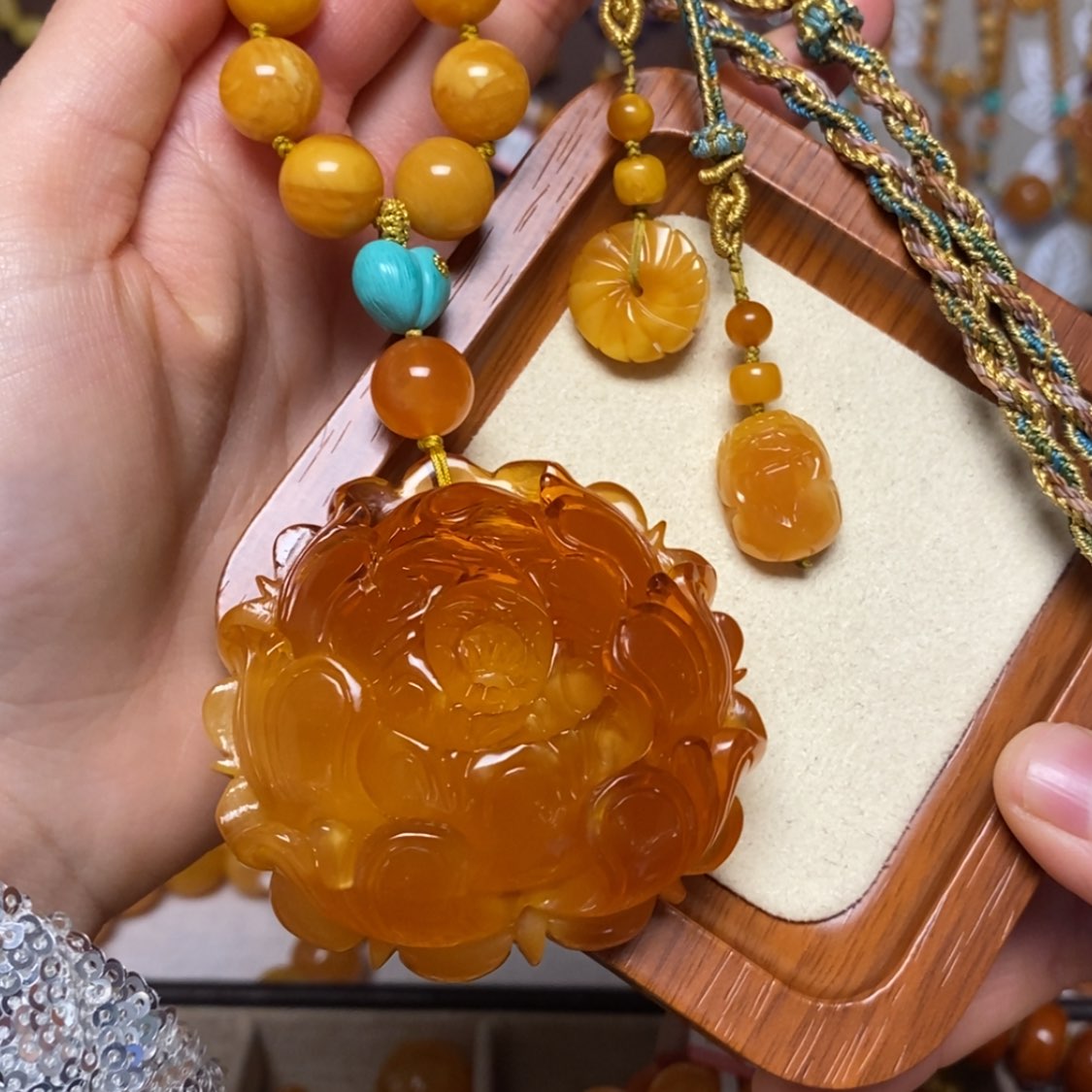 【闪购商品】蜜蜡颈饰未镶嵌项链