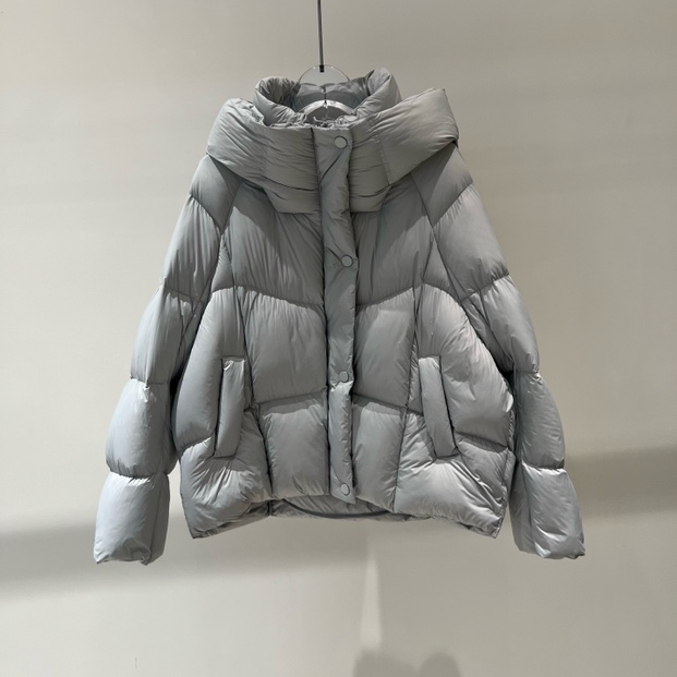 羽绒服-135B004148艾家时尚蓬松柔软连帽短款