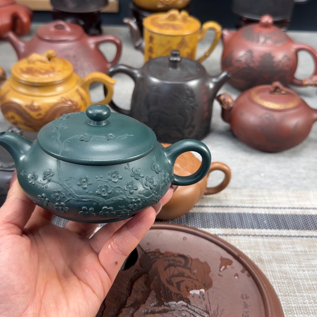 紫砂茶壶紫砂紫色紫砂