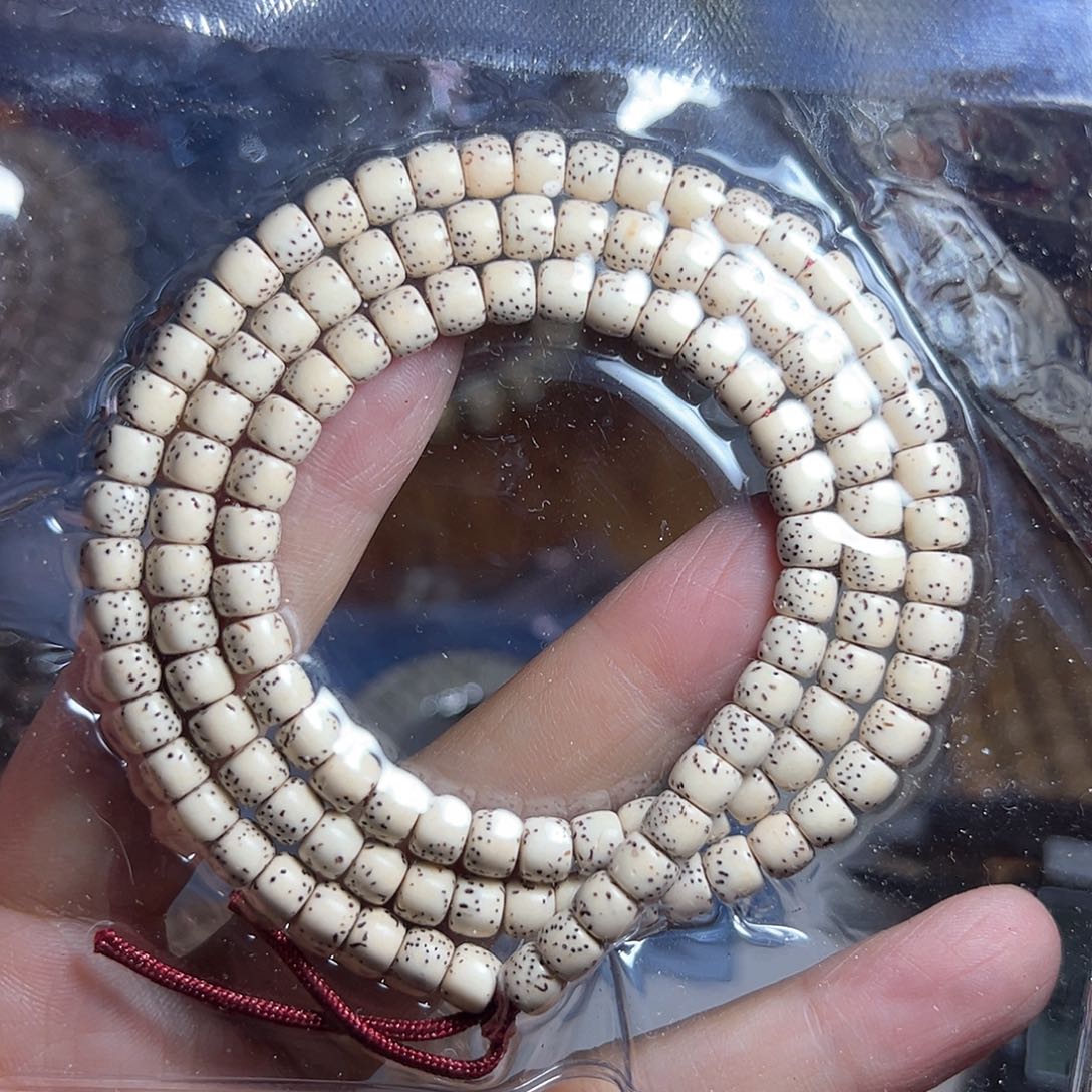 星月菩提手串雁**子星月菩提脱脂顺白