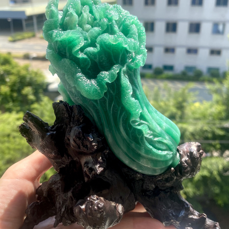 四川雅安绿摆件白菜